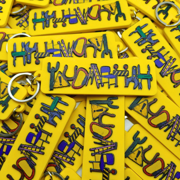 gantungan kunci karet custom