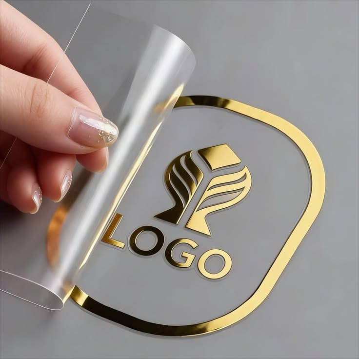 Personalised UV DTF Transfer Stickers Custom Logo Labels, Waterproof Self Adhesive Decals with Company Logo, Brand Name, Text or Photo, Bespoke